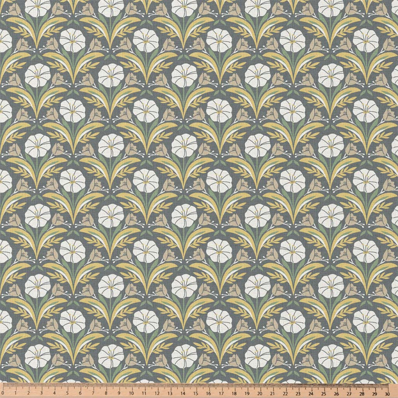 Printed Cotton SELMA2 Green / Yellow